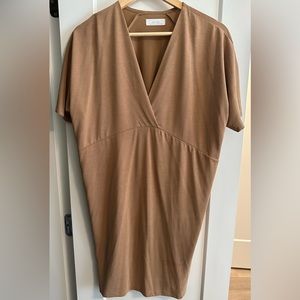 Oak + Fort Modal Beige Mini Dress